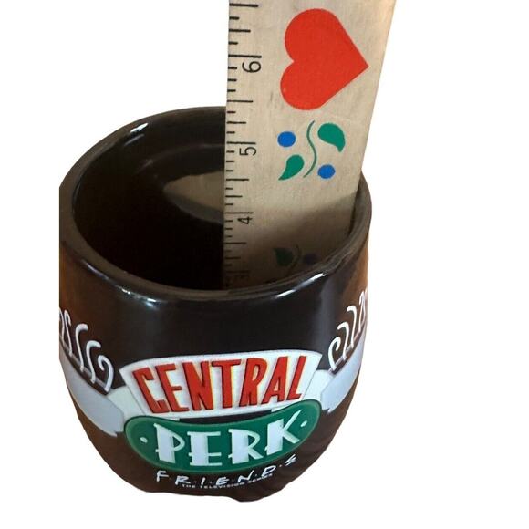 VTG Friends Black Mustache Mug Central Perk Logo Coffee Latte Cup - Picture 8 of 10